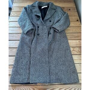 Vintage Pendleton Virgin Wool Trench Peacoat Size 8 Women’s Black